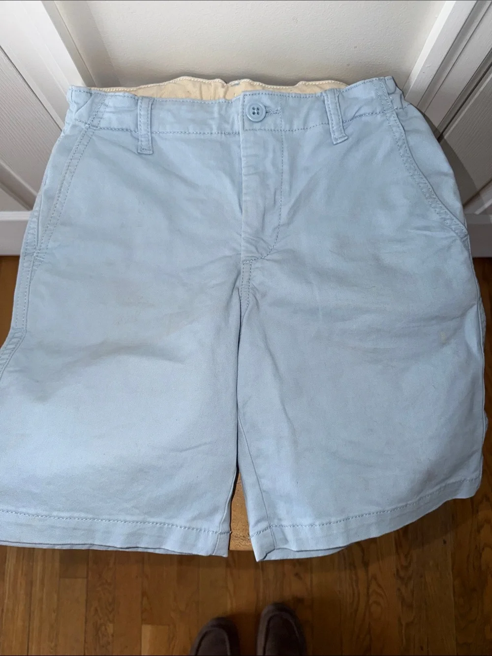 Boy’s Light Blue Cotton Chino Shorts